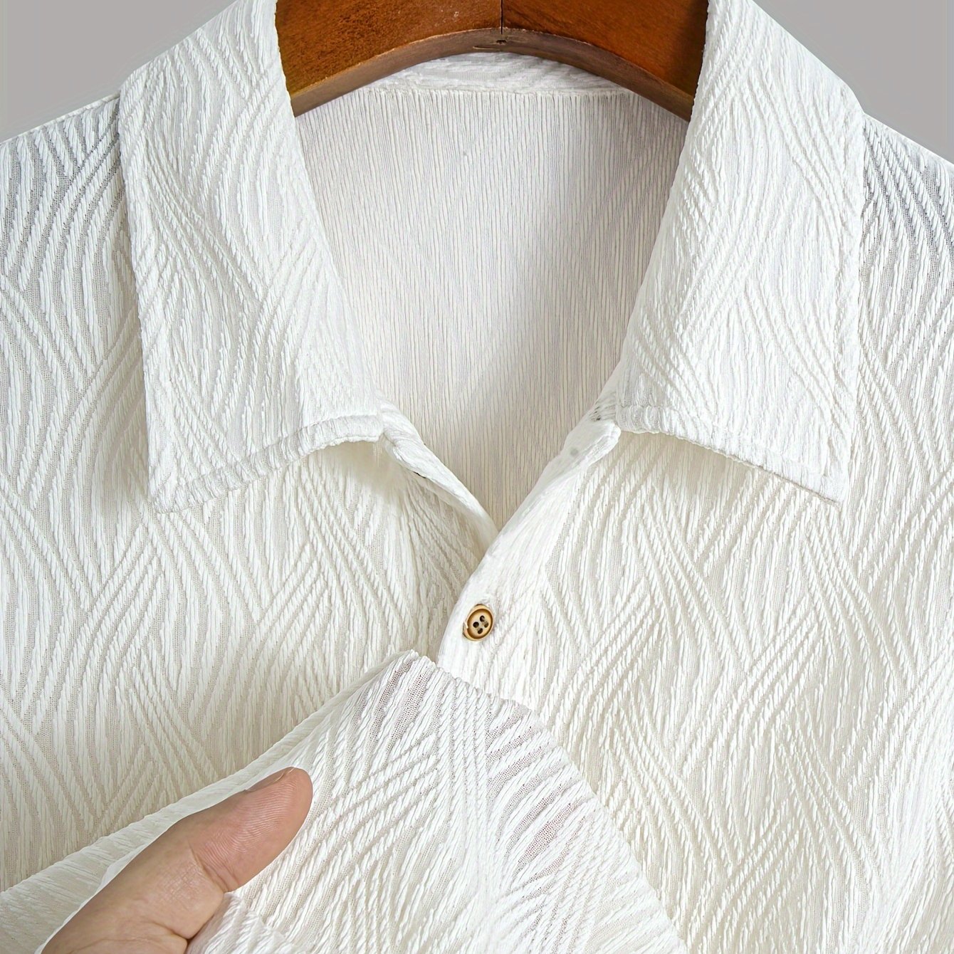 Summer Fashion Pure Cotton Henley Shirt - Breathable