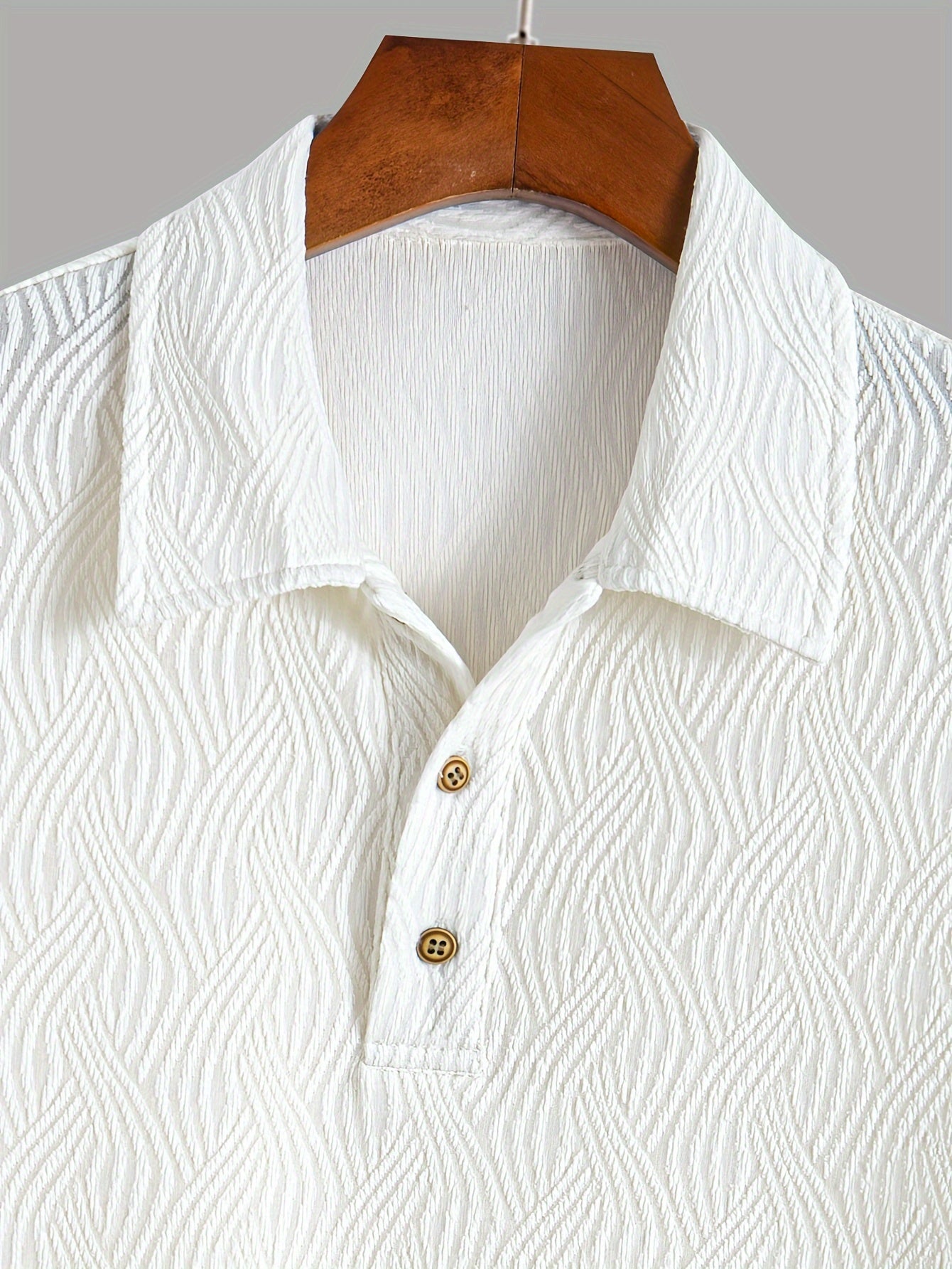 Summer Fashion Pure Cotton Henley Shirt - Breathable