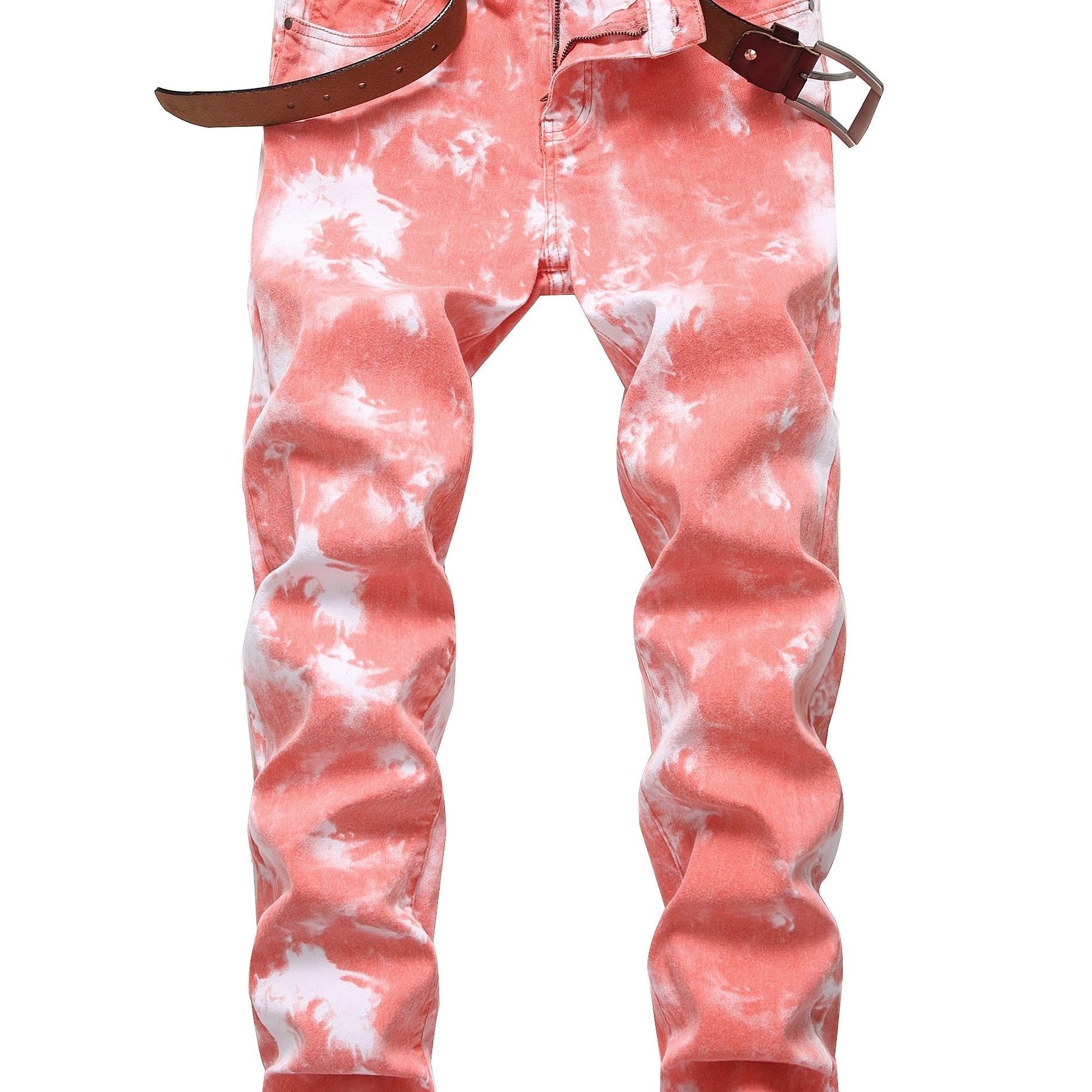 Mens Printed Jeans - Premium Jeans for Men Slim Fit - Skinny Stretch Denim Printed Pants for Men