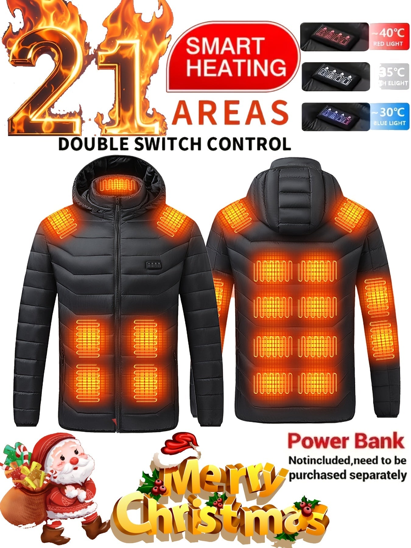 USB-Powered Smart Heating Jacket - Warm, Constant Temperature