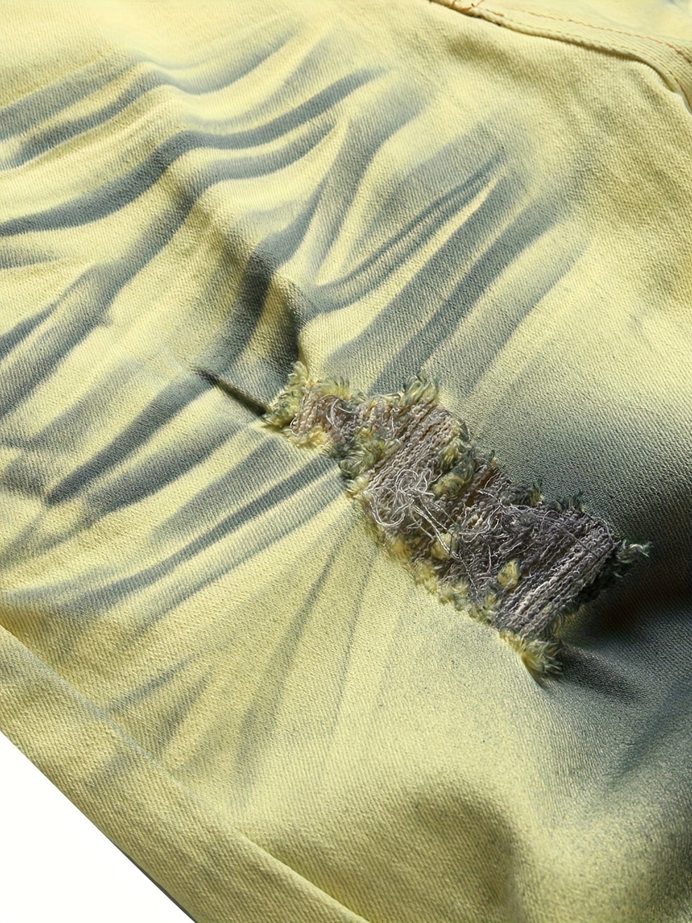 Wild Ripped Skinny Fit Jeans for Men - Stretchy, Purple and Black Bottom