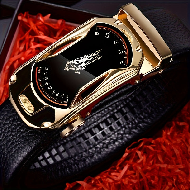 Ratchet Belts for Men Adjustable Designer Belts for Suits and Jeans