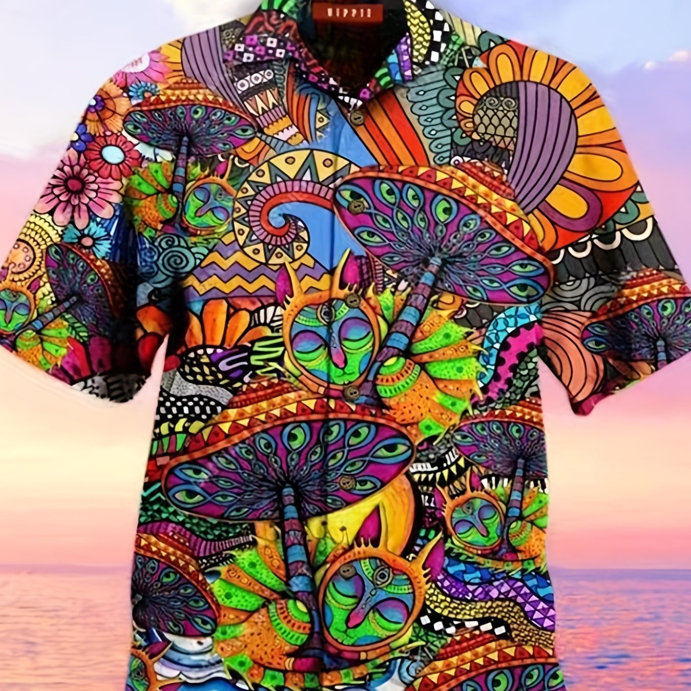 Colorful Hawaiian Shirt for Men - Perfect for Summer Vacation and Resort Wear