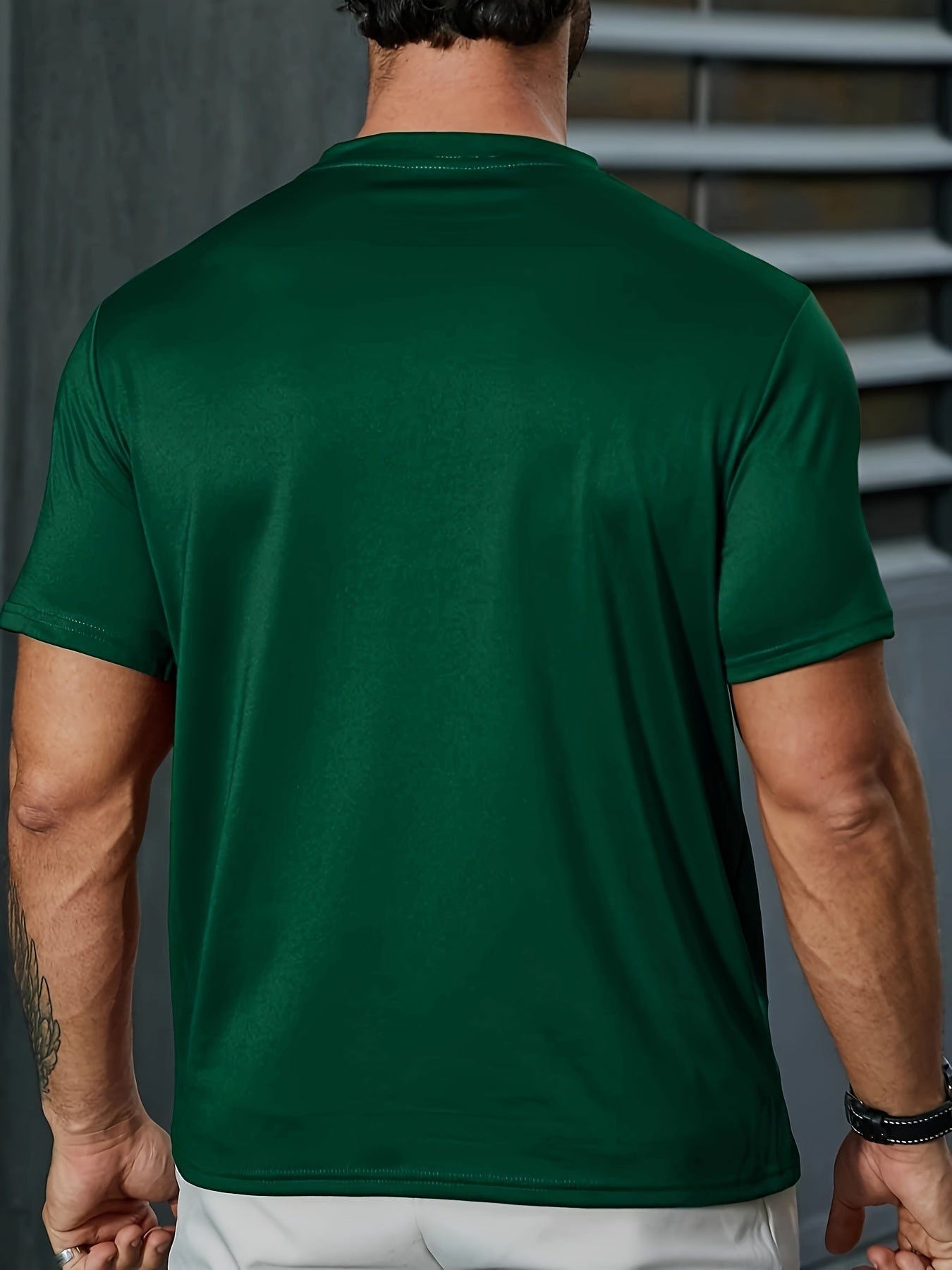 Summer Essential Golfing Print T Shirt for Men - Casual Short Sleeve Tee