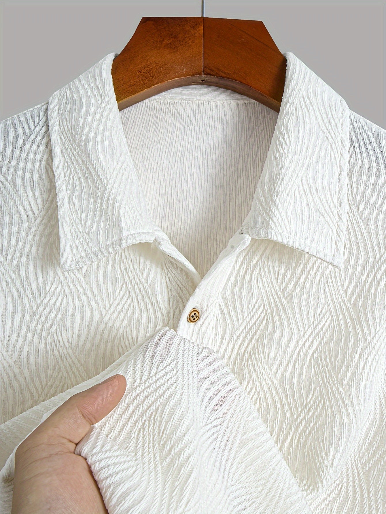 Summer Fashion Pure Cotton Henley Shirt - Breathable