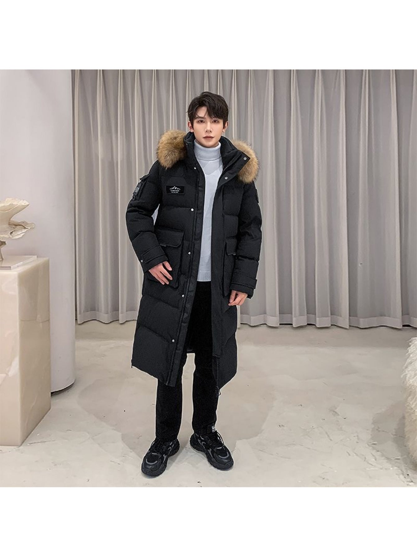 Men'S Tang Suit Set with a Chinese Style Jacket, Vintage Zhongshan Suit