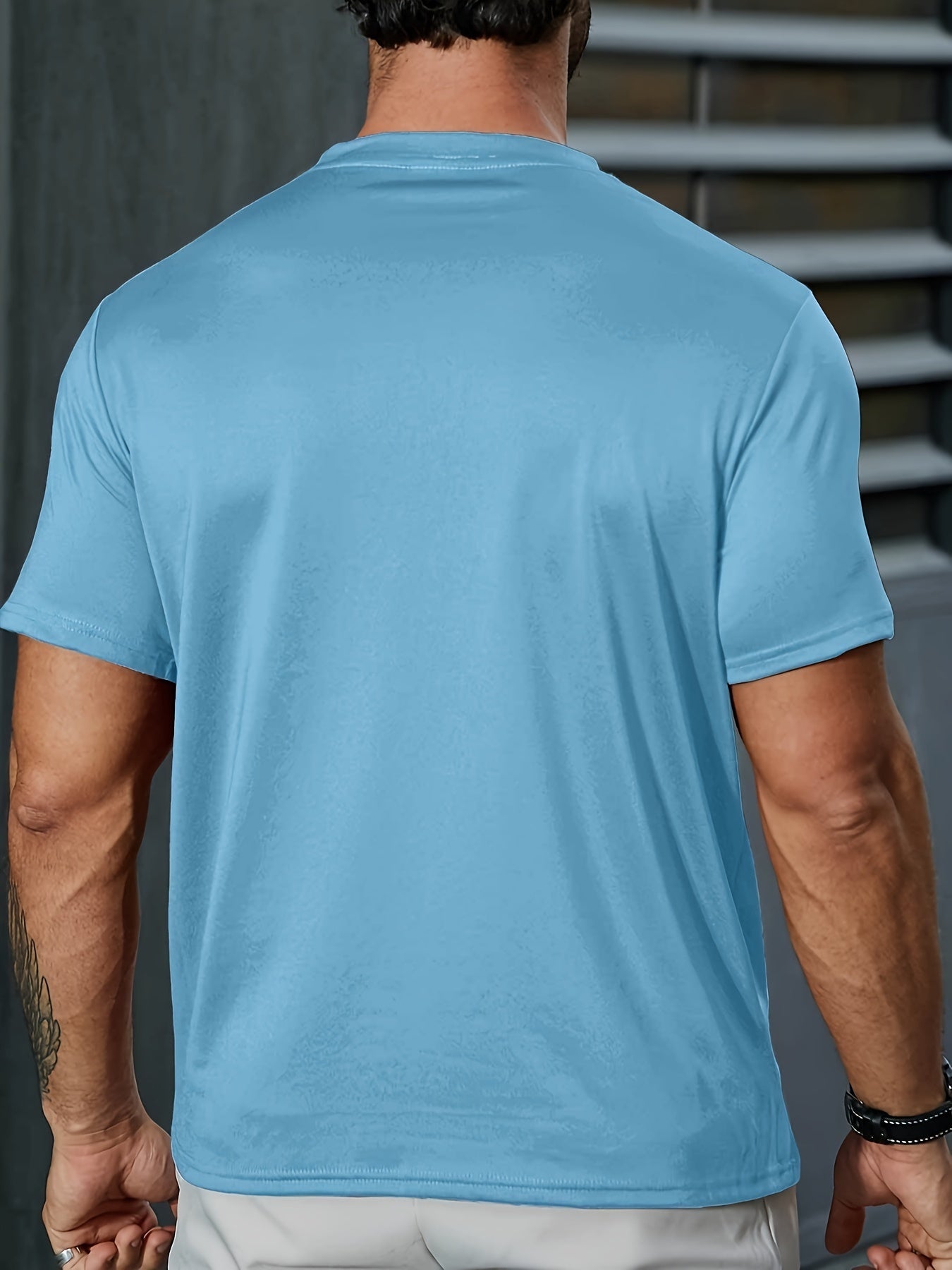 Summer Essential Golfing Print T Shirt for Men - Casual Short Sleeve Tee