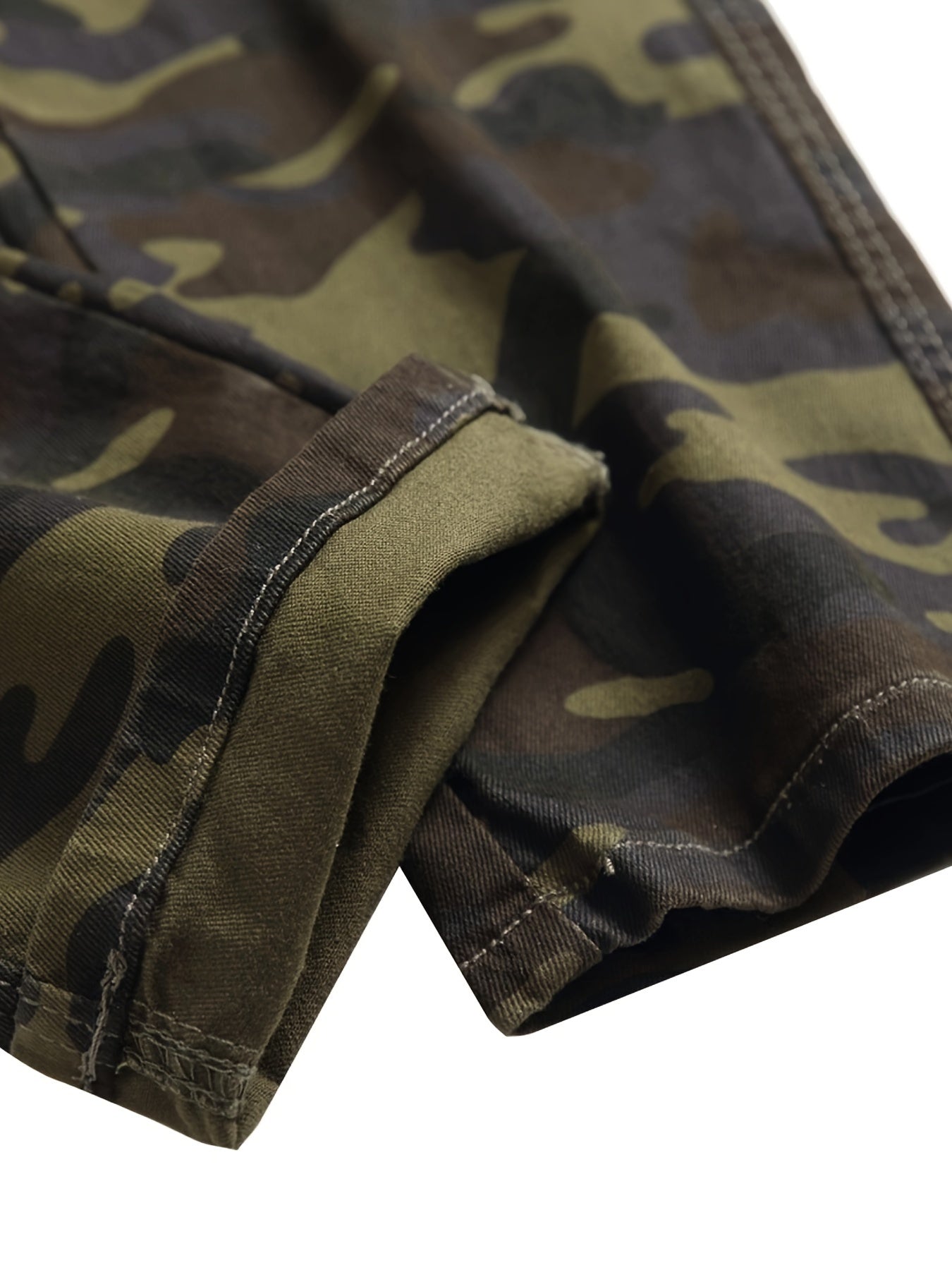 Men's Slim Fit Stretch Jeans Distressed Straight Leg Denim Pants