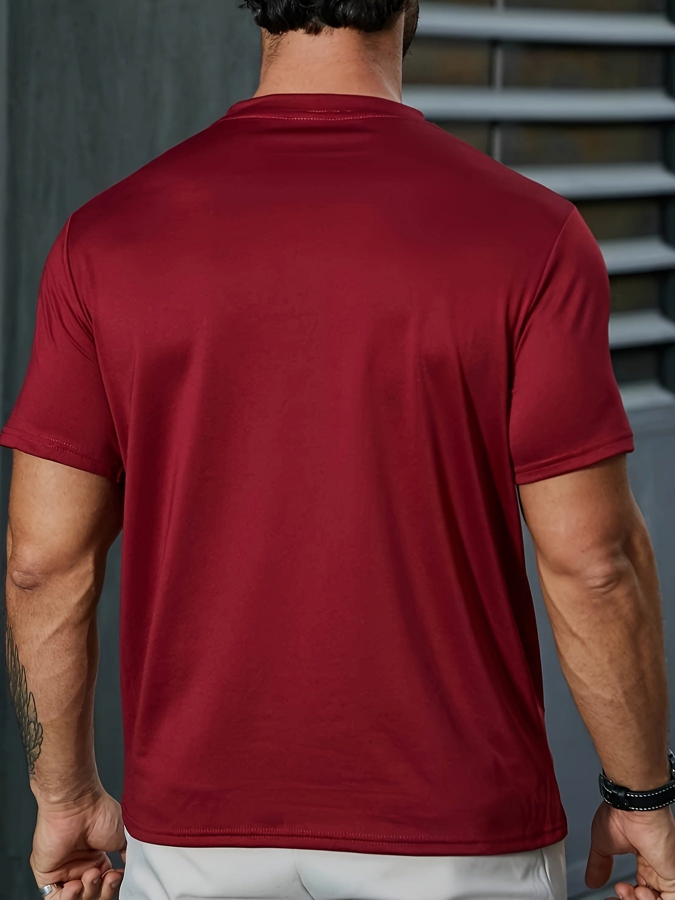 Summer Essential Golfing Print T Shirt for Men - Casual Short Sleeve Tee