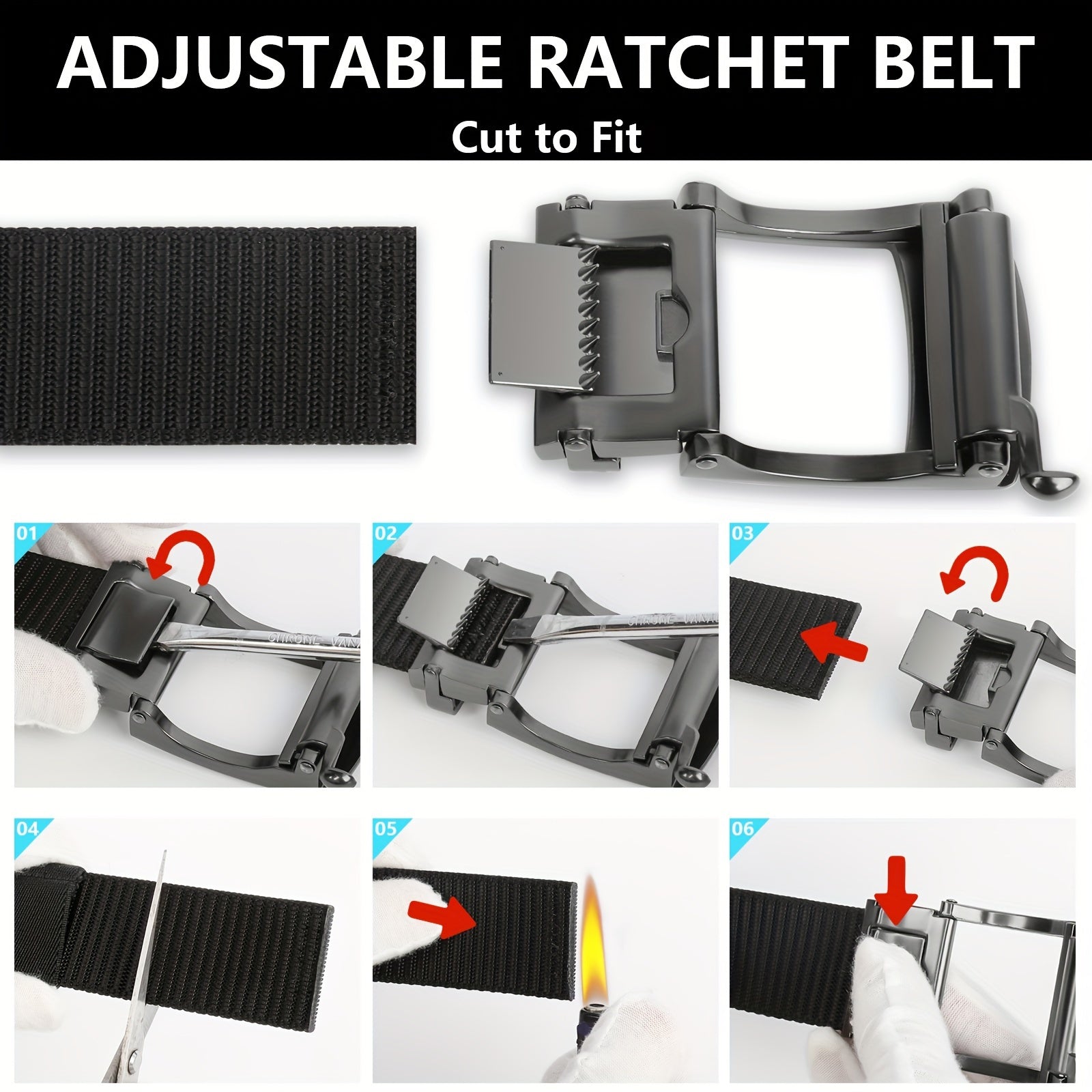 Men's Belts Casual Ratchet Nylon Belts For Men Golf Big And Tall Men's Belts Designer Blue Belt Ratcheting Webbing