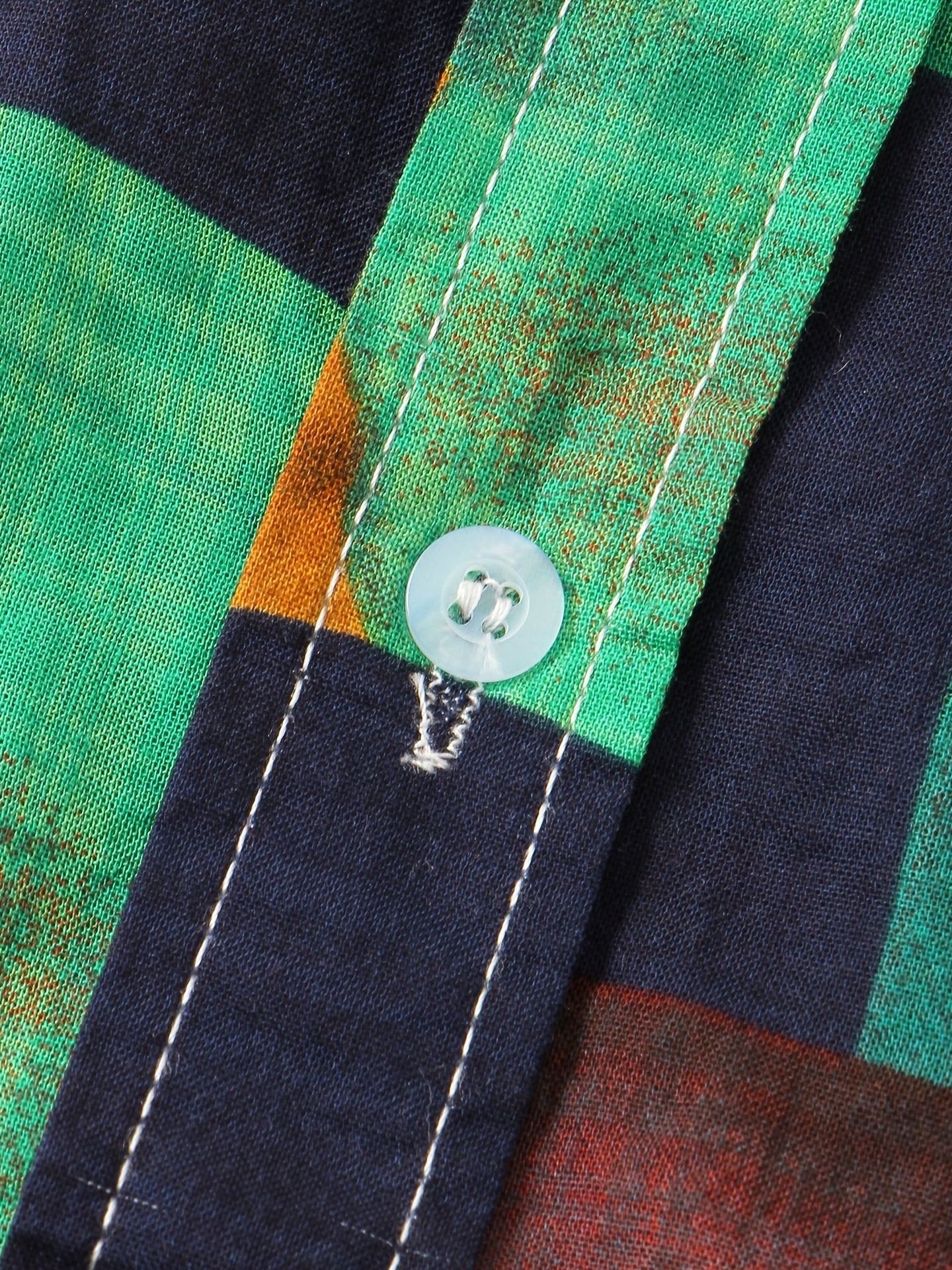 Summer Essential Cotton Blend Lapel Floral Shirt for Men - Regular Fit